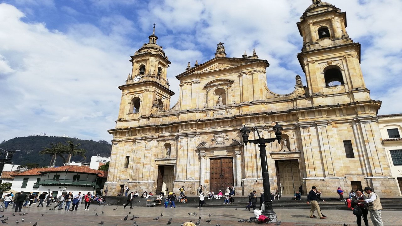 The cathedral on Plaza Bolívar in Bogotá