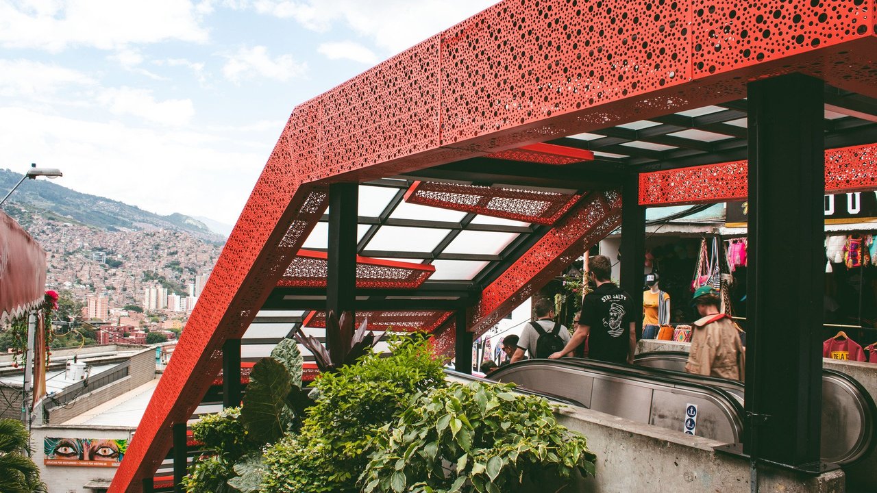 Comuna 13 in Medellín – the escalators