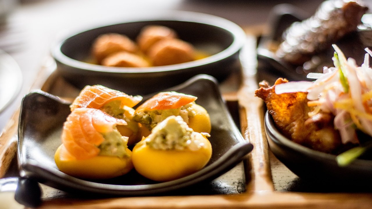 Peruvian cuisine – ceviche and snacks