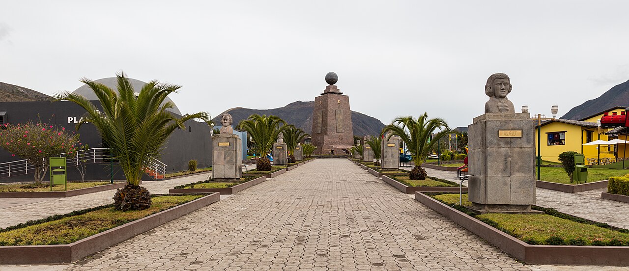 The Mitad del Mundo monument – the Equator near Quito